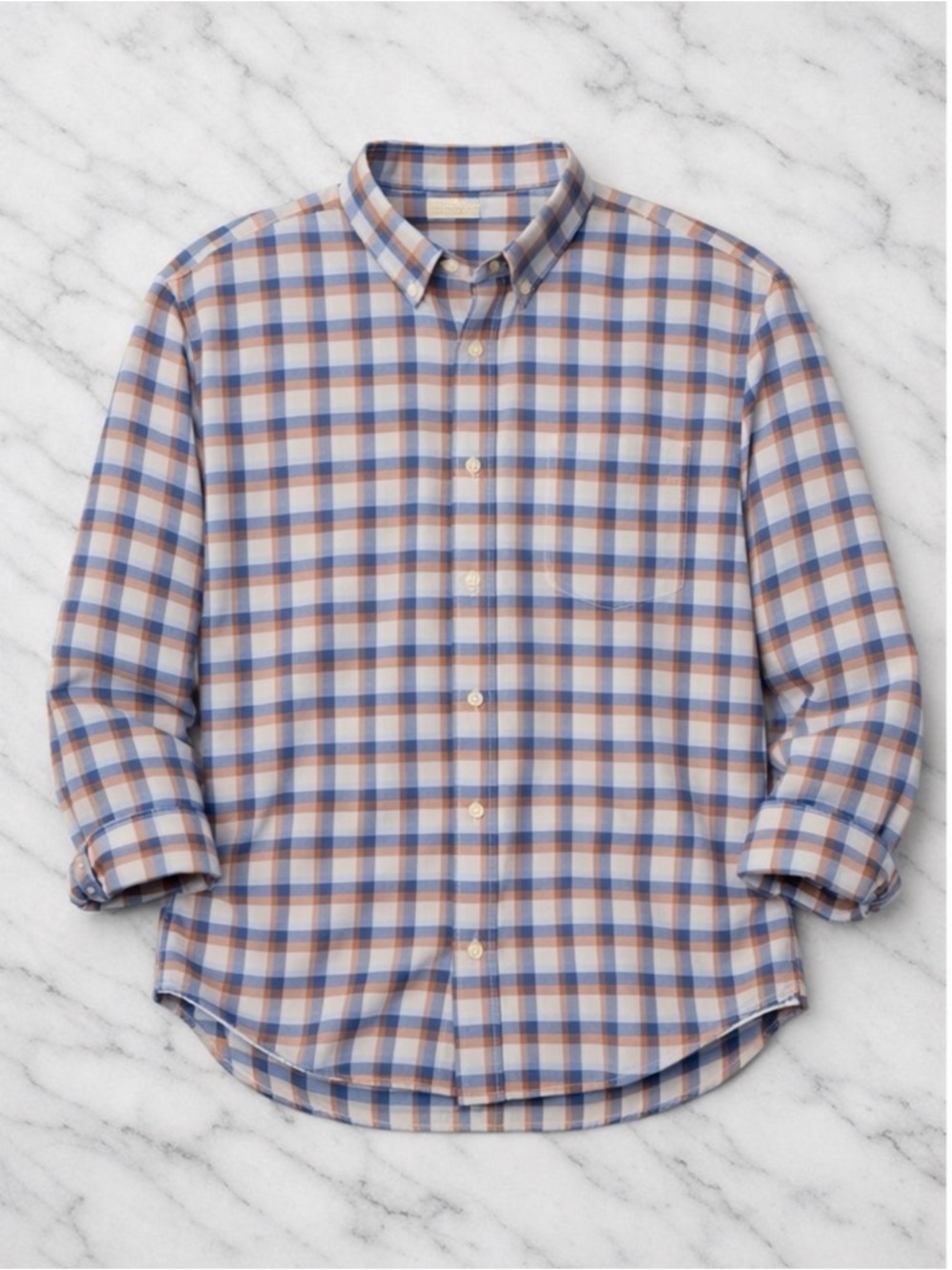 Dockers Men’s Plaid Button-Up Shirt – Size M